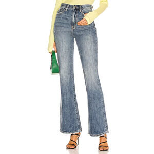 $148 Pistola Stevie High Rise Relaxed Flare Distressed Jeans Pulse 24 NEW
